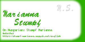marianna stumpf business card
